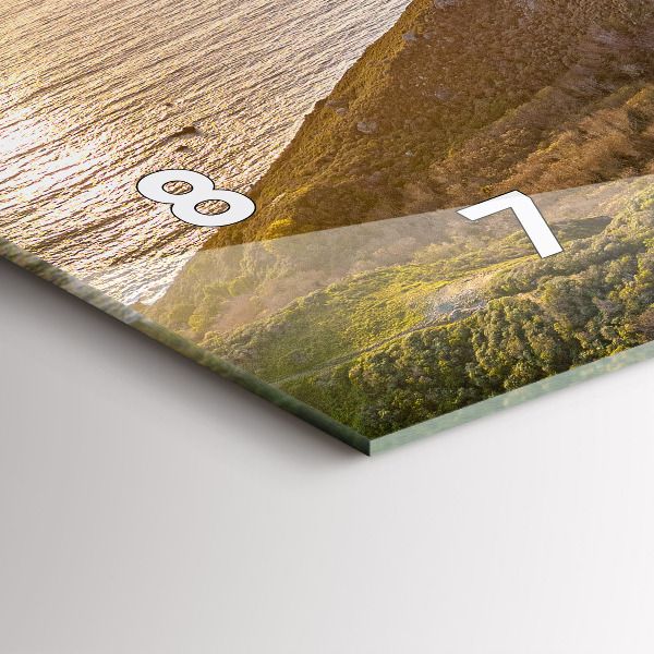 Horizontální skleněné hodiny na stěnu Silnice v San Franciscu