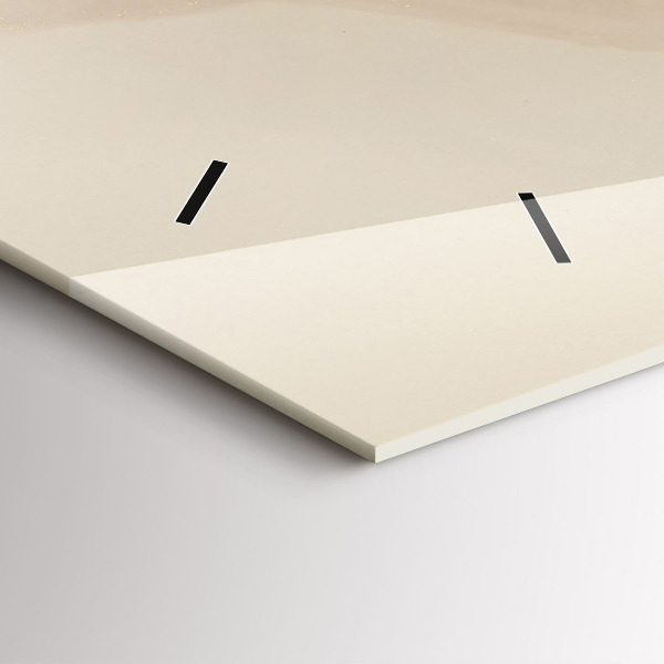 Horizontální skleněné hodiny na stěnu Moderní umění