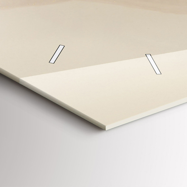 Horizontální skleněné hodiny na stěnu Moderní umění