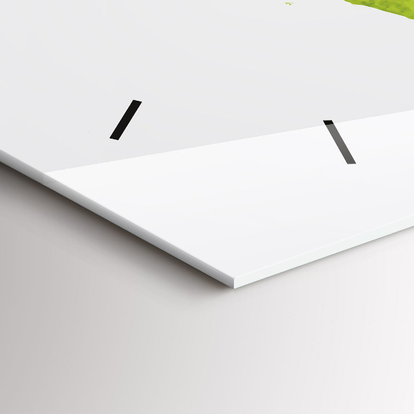 Horizontální hodiny na skle Akvarelová mapa světa