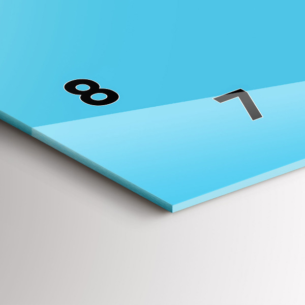 Horizontální skleněné hodiny na stěnu Kresba žárovky