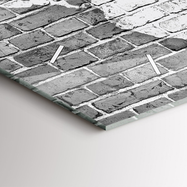 Horizontální hodiny na skle Mapa světa na zdi