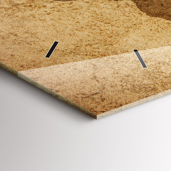 Horizontální hodiny na skle Vintage mapa světa