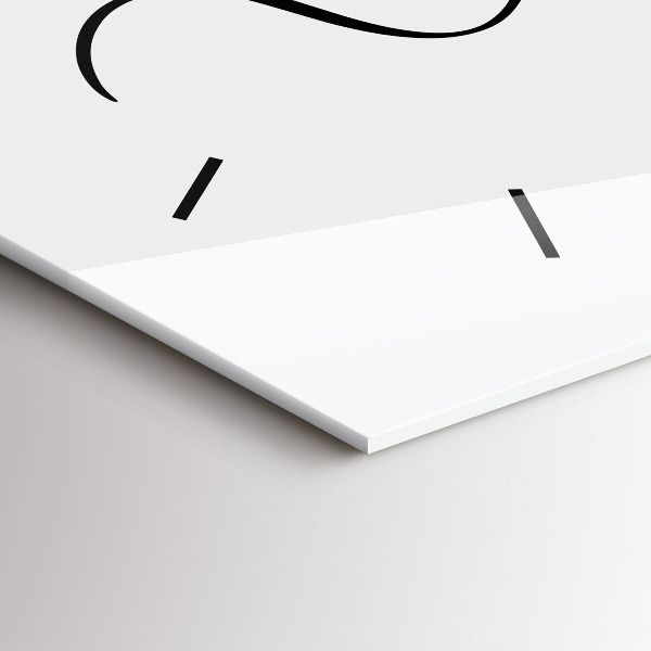 Horizontální skleněné hodiny na stěnu Vzpomínkový nápis