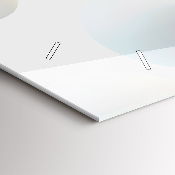 Horizontální skleněné hodiny na stěnu Abstraktní koule