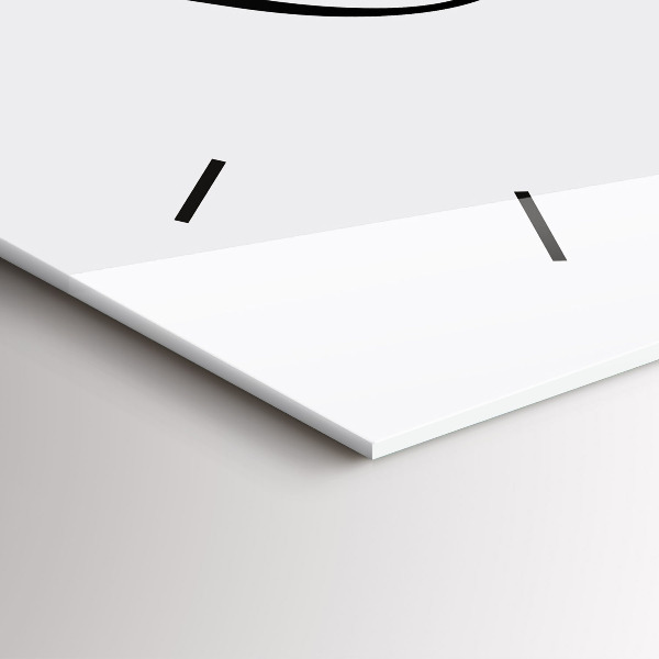 Horizontální skleněné hodiny na stěnu Cestovní nápis