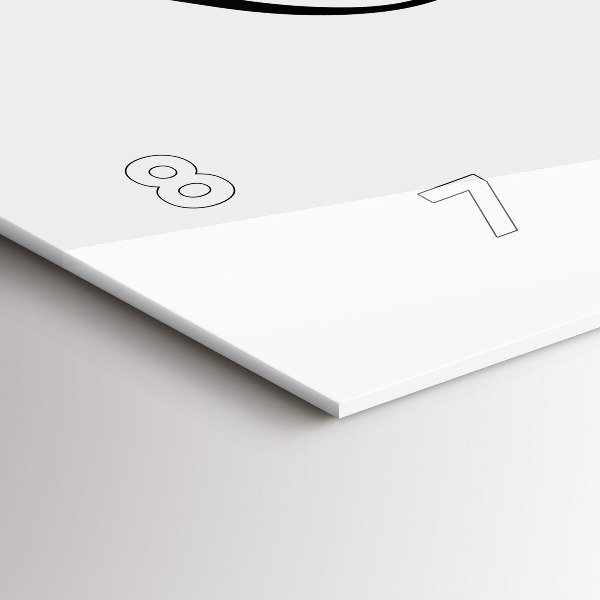 Horizontální skleněné hodiny na stěnu Cestovní nápis