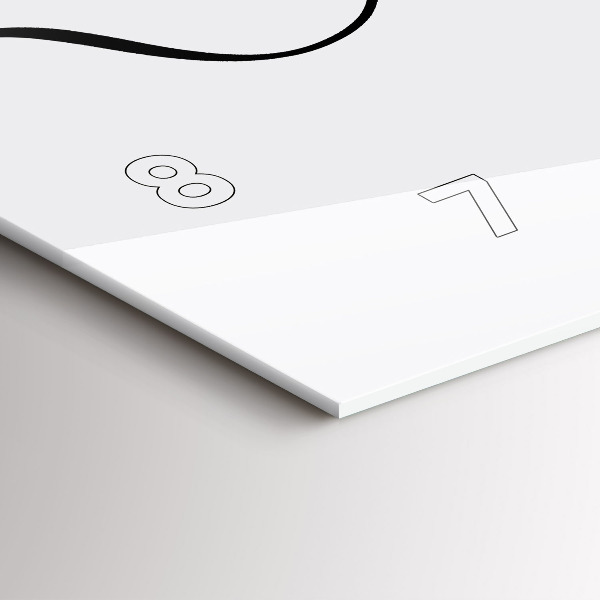 Horizontální skleněné hodiny na stěnu Dobrodružný nápis