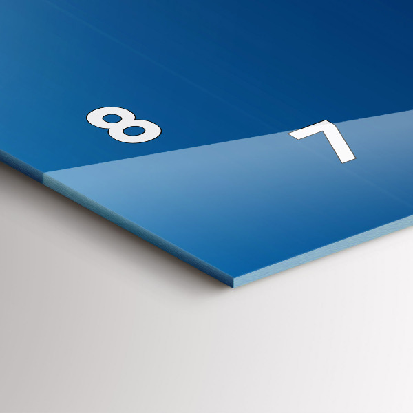 Horizontální skleněné hodiny na stěnu Ornamentální abstrakce