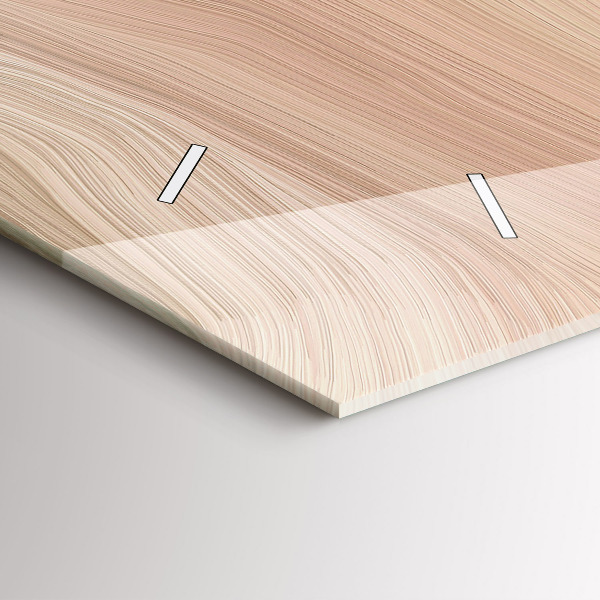 Horizontální skleněné hodiny na stěnu Abstrakce vln