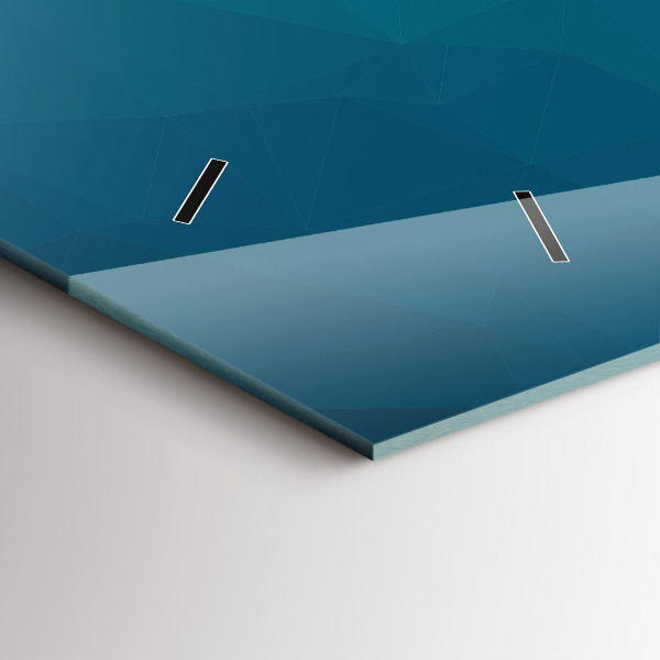 Horizontální skleněné hodiny na stěnu Mořská abstrakce