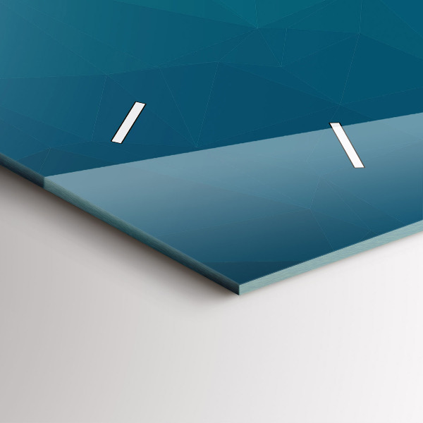 Horizontální skleněné hodiny na stěnu Mořská abstrakce