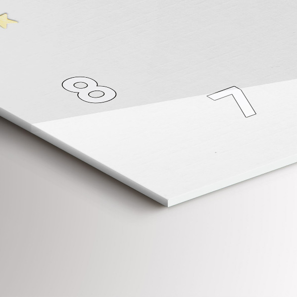 Horizontální skleněné hodiny na stěnu Hvězdy