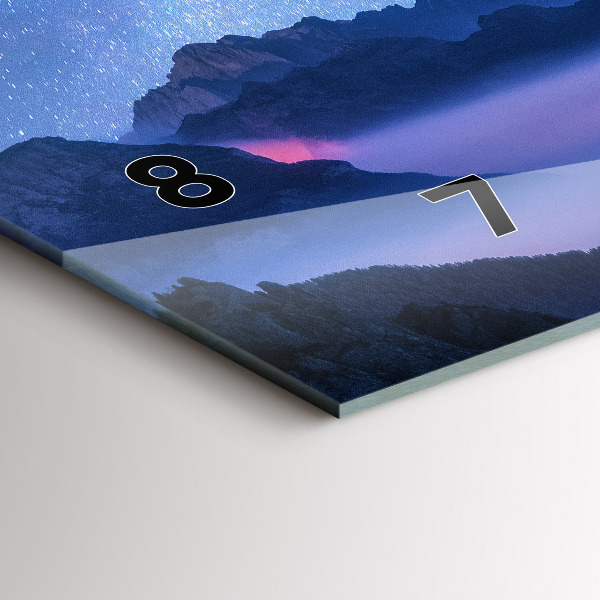 Horizontální skleněné hodiny na stěnu Mléčná dráha