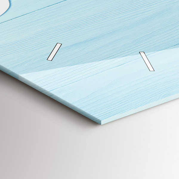 Horizontální skleněné hodiny na stěnu Dětská tabule