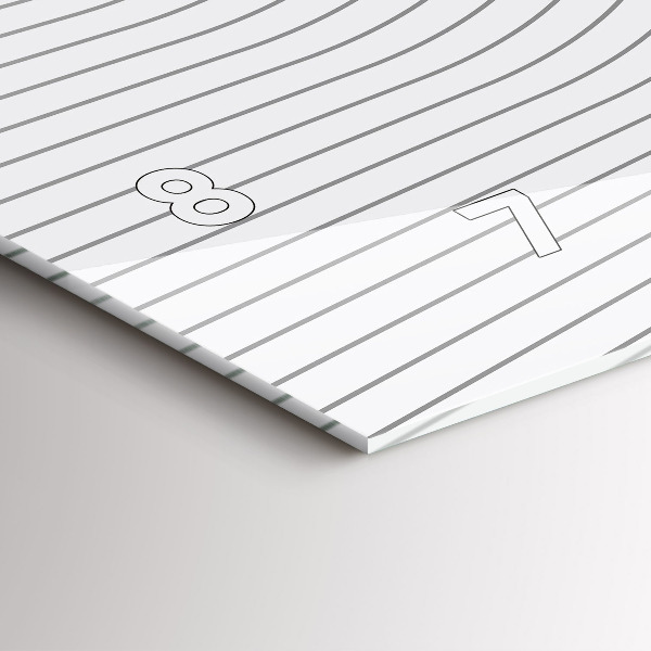 Horizontální skleněné hodiny na stěnu Čáry abstraktní