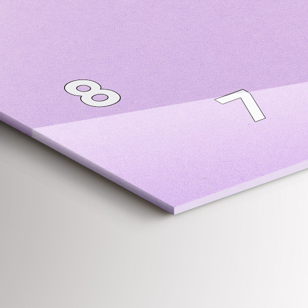 Horizontální hodiny na skle Pastelový vzor