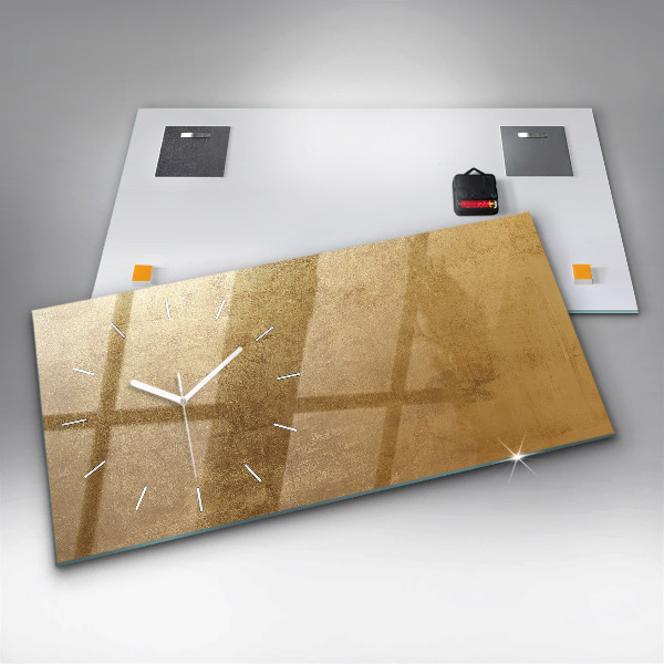 Horizontální hodiny na skle Dekorativní plátno