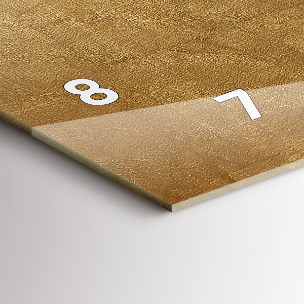 Horizontální hodiny na skle Dekorativní plátno