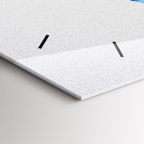 Horizontální hodiny na skle Akvarelová mapa světa