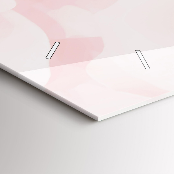 Horizontální hodiny na skle Kvetoucí růže