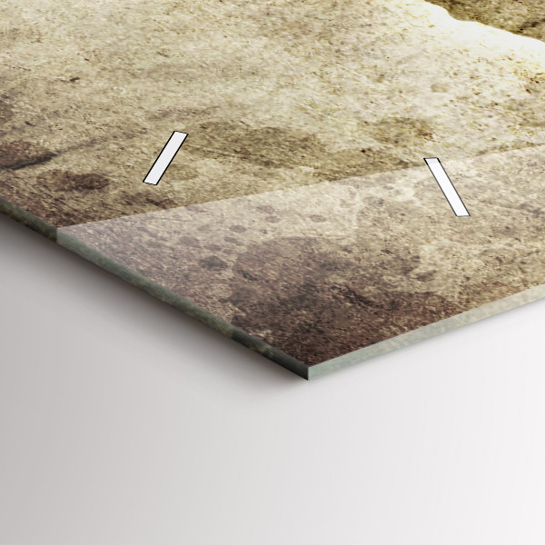 Horizontální hodiny na skle Mapa světa