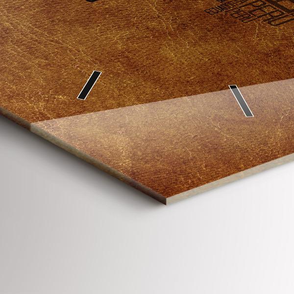 Horizontální hodiny na skle Mapa s názvy zemí