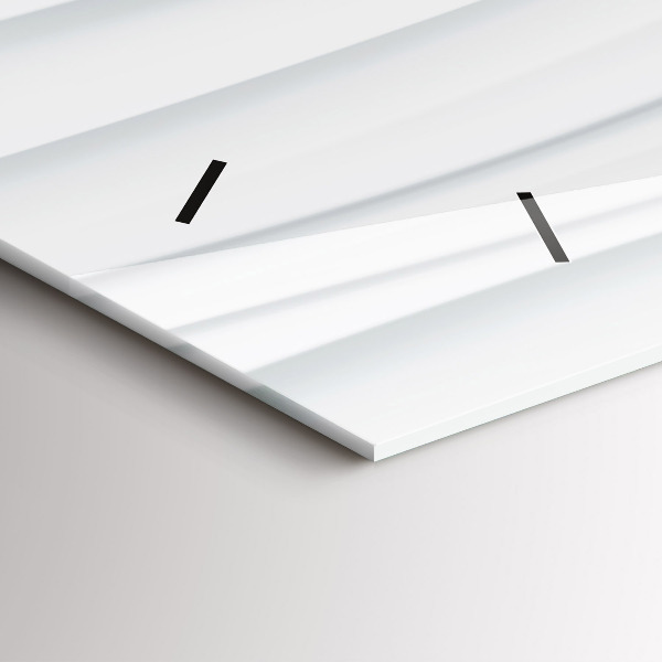 Horizontální hodiny na skle Textura vln