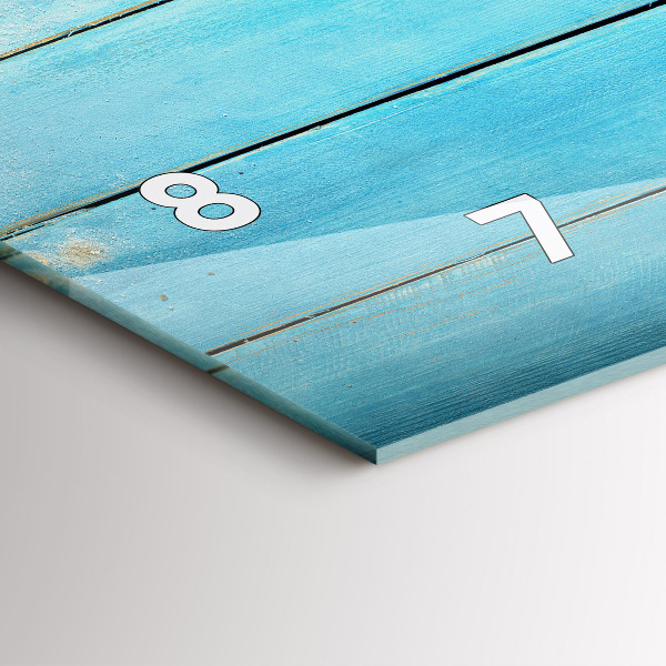 Horizontální hodiny na skle Prázdninové doplňky