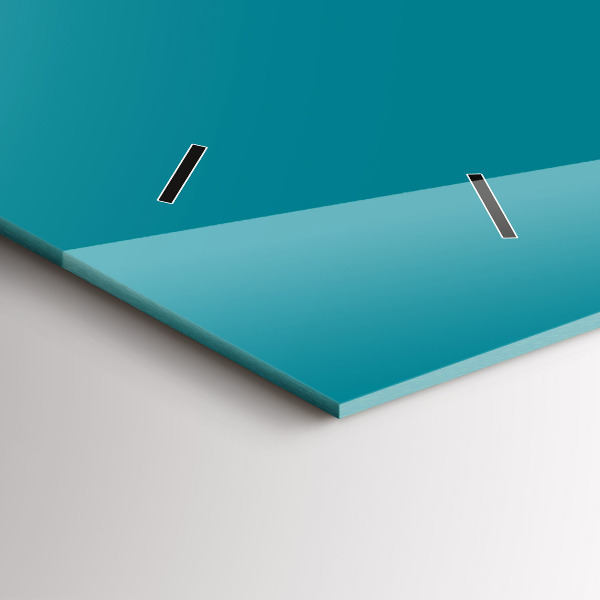 Horizontální skleněné hodiny na stěnu Námořnická barva