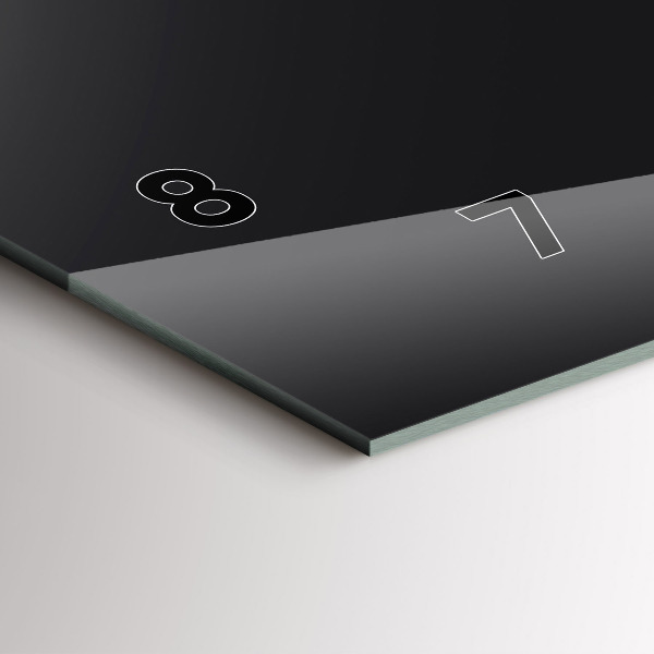 Horizontální skleněné hodiny na stěnu Fáze měsíce a hmyz