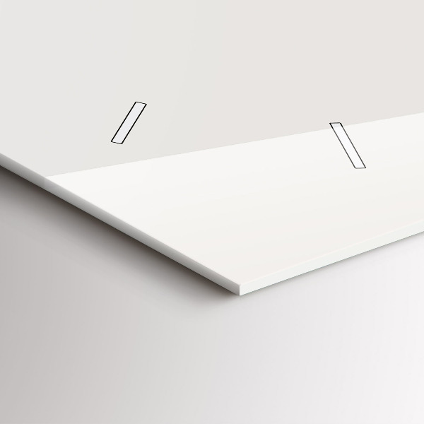 Horizontální skleněné hodiny na stěnu Fáze měsíce