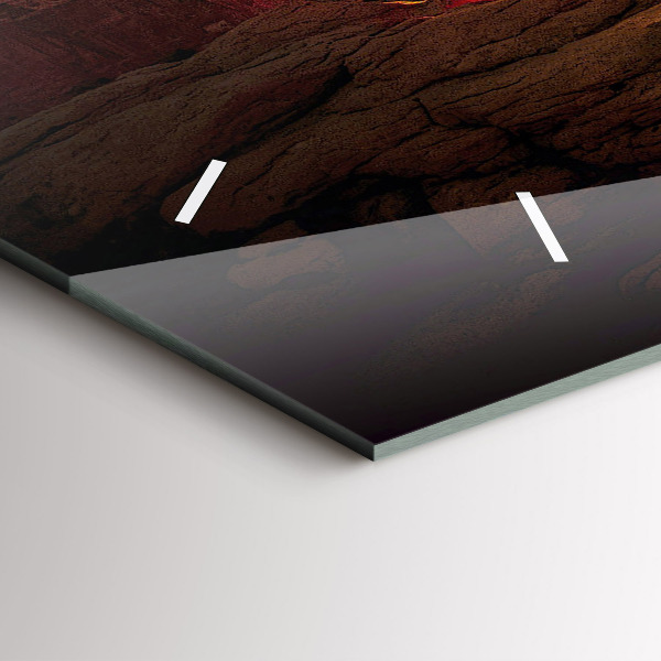 Horizontální hodiny na skle Grand Canyon Arizona