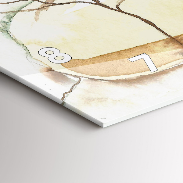 Horizontální hodiny na skle Portrét ženy