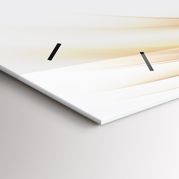 Horizontální hodiny na skle Zlatá abstrakce