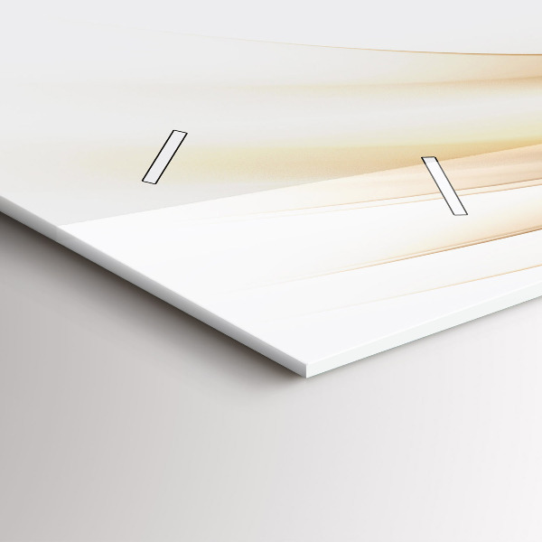 Horizontální hodiny na skle Zlatá abstrakce