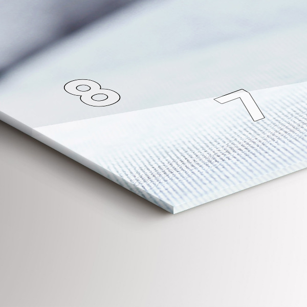 Horizontální hodiny na skle Kočka na pohovce