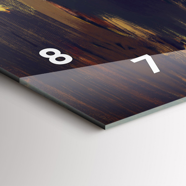 Horizontální hodiny na skle Impresionismus na uměleckém trhu