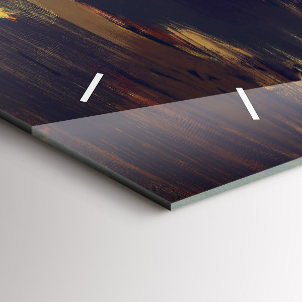 Horizontální hodiny na skle Impresionismus na uměleckém trhu