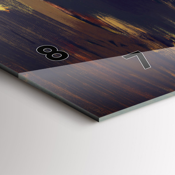 Horizontální hodiny na skle Impresionismus na uměleckém trhu