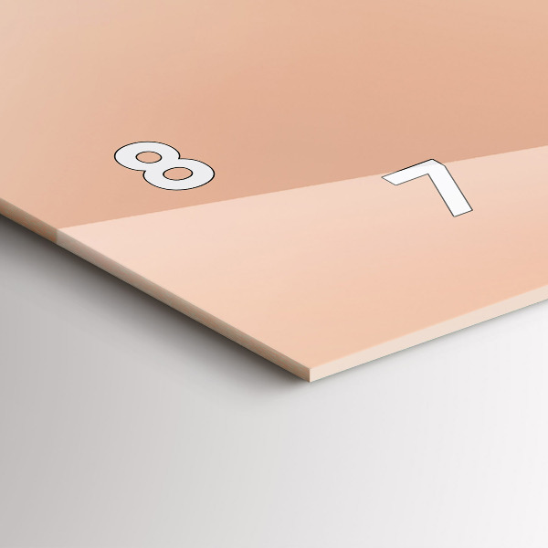 Horizontální hodiny na skle Ilustrace plameňáka