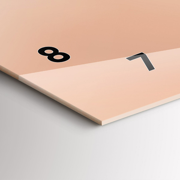 Horizontální hodiny na skle Ilustrace plameňáka