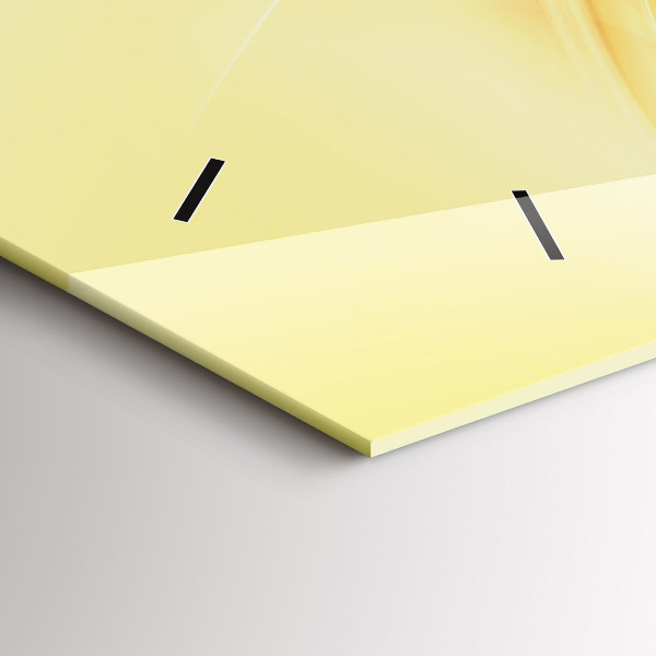 Horizontální hodiny na skle Vlny abstraktní