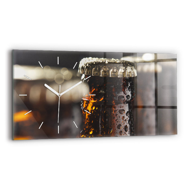 Horizontální hodiny na skle Skleněné láhve