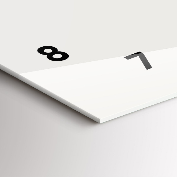 Horizontální hodiny na skle Jazz v New Yorku