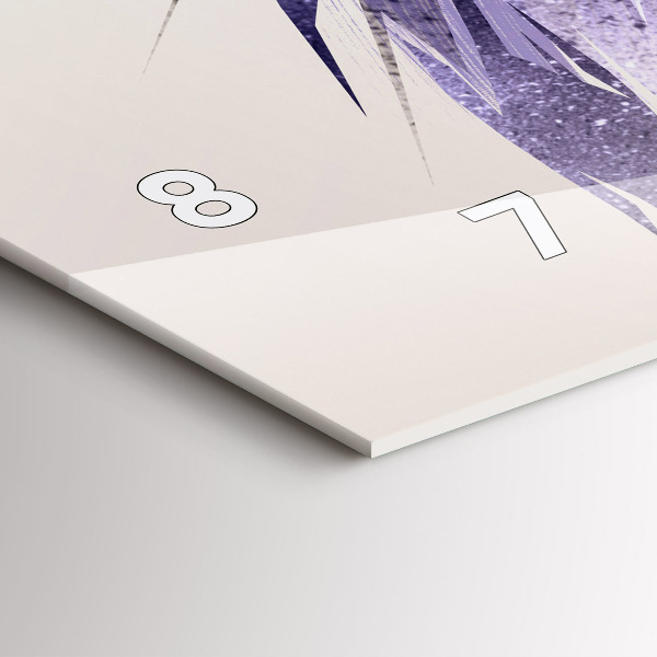 Horizontální hodiny na skle Dravý pták