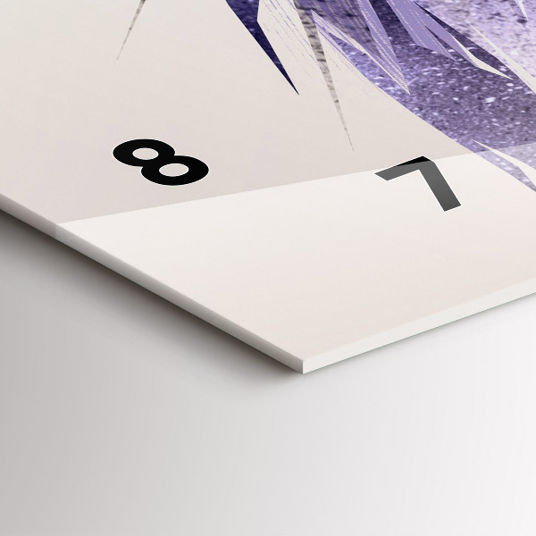 Horizontální hodiny na skle Dravý pták