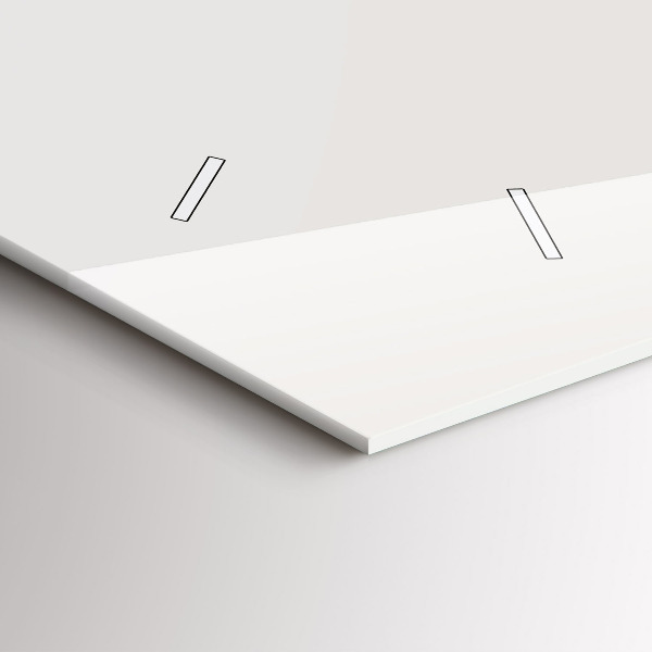 Horizontální skleněné hodiny na stěnu Malovaný portrét tygra