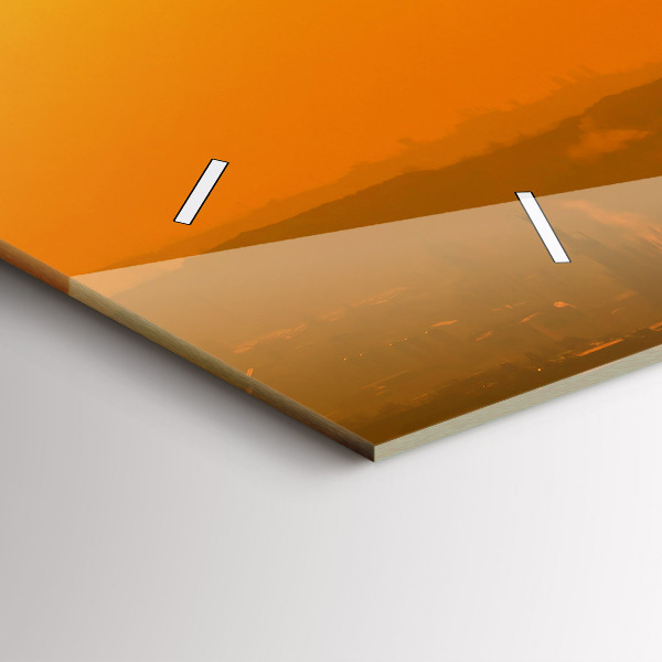 Horizontální skleněné hodiny na stěnu Pohled na brněnskou katedrálu