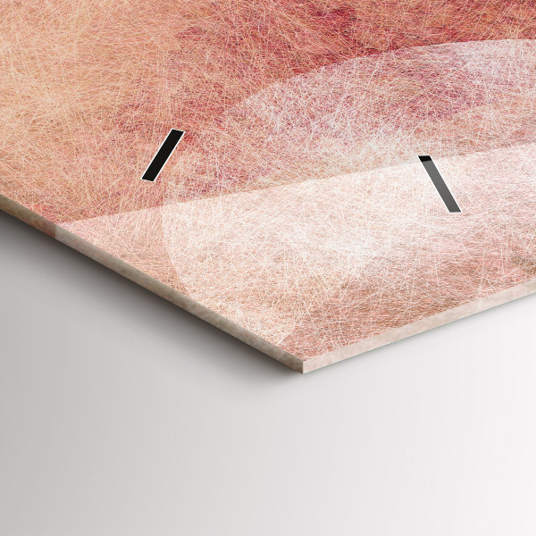 Horizontální skleněné hodiny na stěnu Geometrická abstrakce